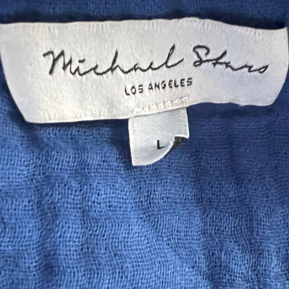 MICHAEL STARS NWOT CECILY DOUBLE GAUZE SHIRT DRESS - Picture 9 of 10